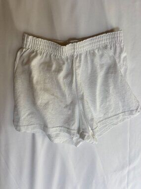 Soffe white lounge shorts, size XS